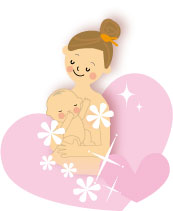 赤ちゃんとママ