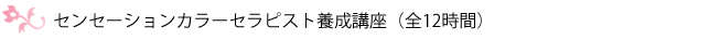 センセーションカラーセラピスト講座